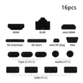 1set/16pcs Silicone Notebook Anti Dust Plug Cover Stopper Ty