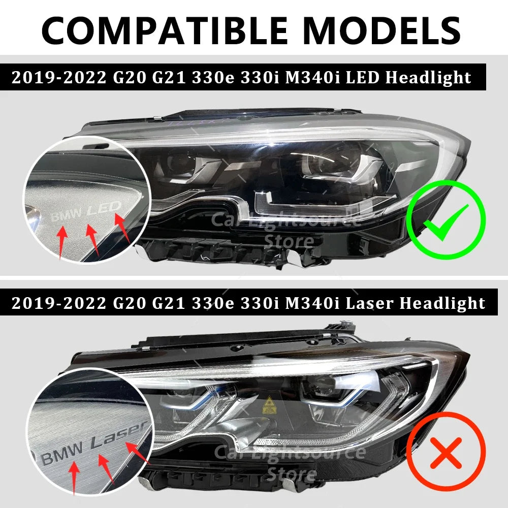 Angel Eye LED DRL Boards Lights For BMW 3 Series G20 G21 2019-2022 Car Headlight Upgrade Daytime Running