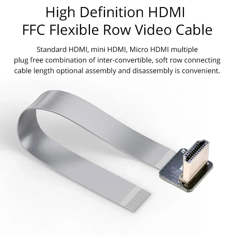 FPV HDMI-Compatible Connector Flexible Flat Cable Raspberry 