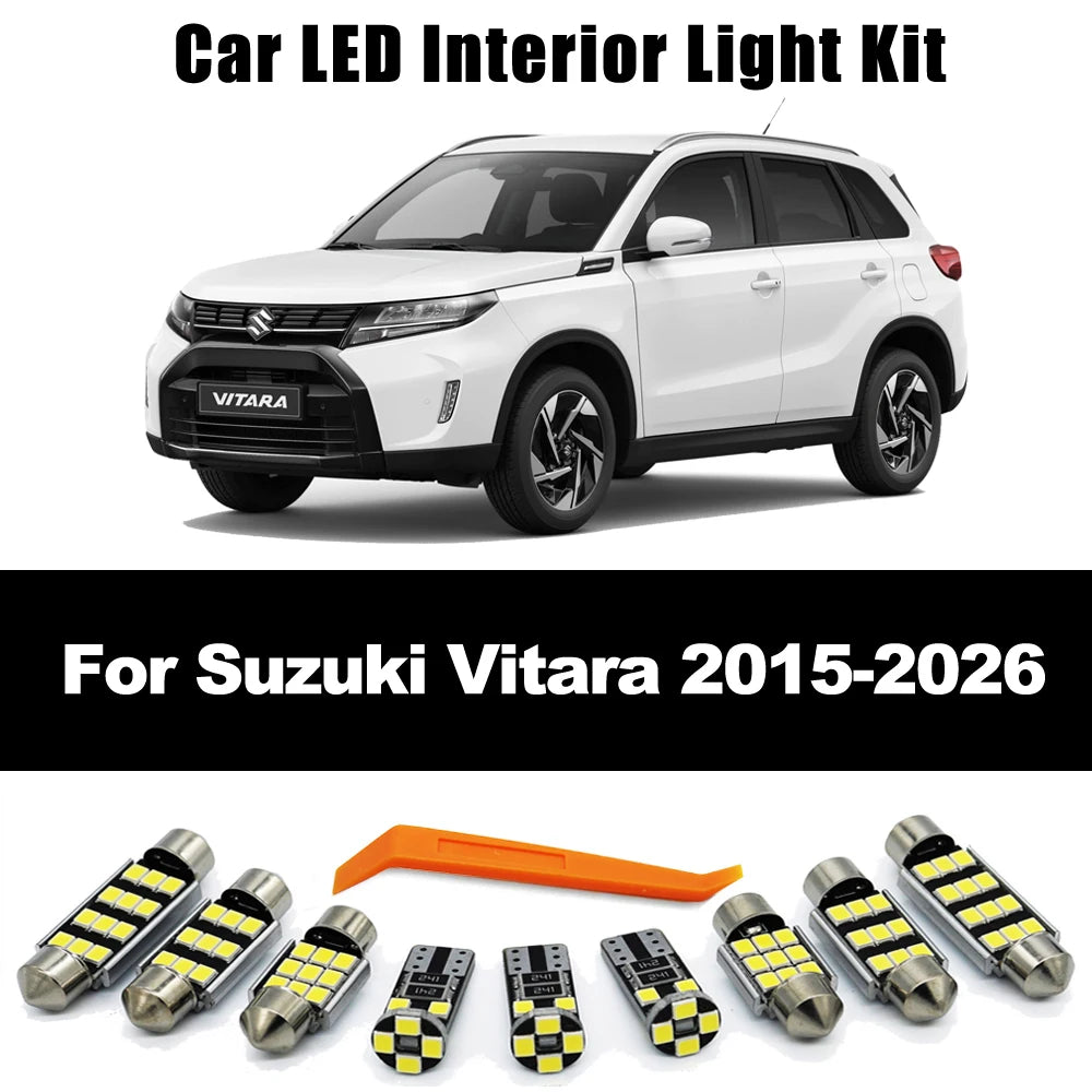 11Pcs Canbus LED Interior Light Kit For Suzuki Grand Vitara 