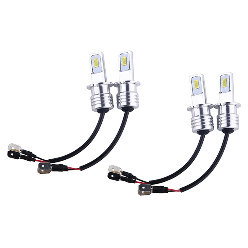 2Pcs H3 LED Headlight Bulb LED H3 Car Light Fog Lights1 1 Si
