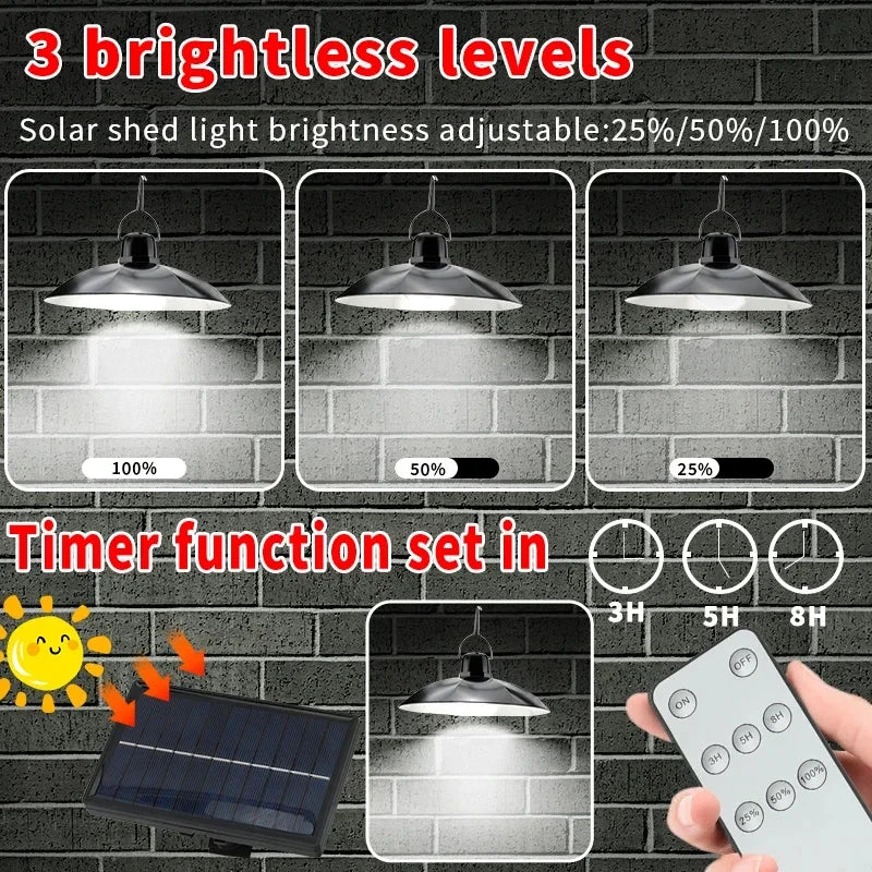 Upgraded 8800mAh Solar Outdoor Light Double Head 112 LED Mot
