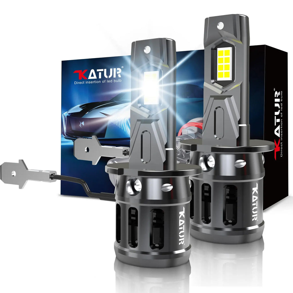 2x High Power H3 LED Headlight 1 1 Mini Size Headlamp 20000L