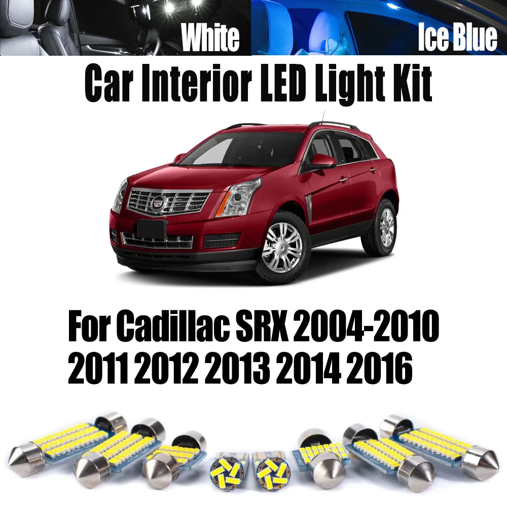Canbus No Error For Cadillac SRX 2004- 2011 2012 2013 2014 2016 LED Interior Dome Map Trunk Light for