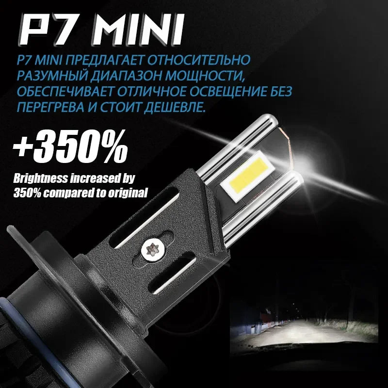 DAWNKNIGHT P7 MINI 60W H7 Led Headlight Bulbs 6000K 4300K LE
