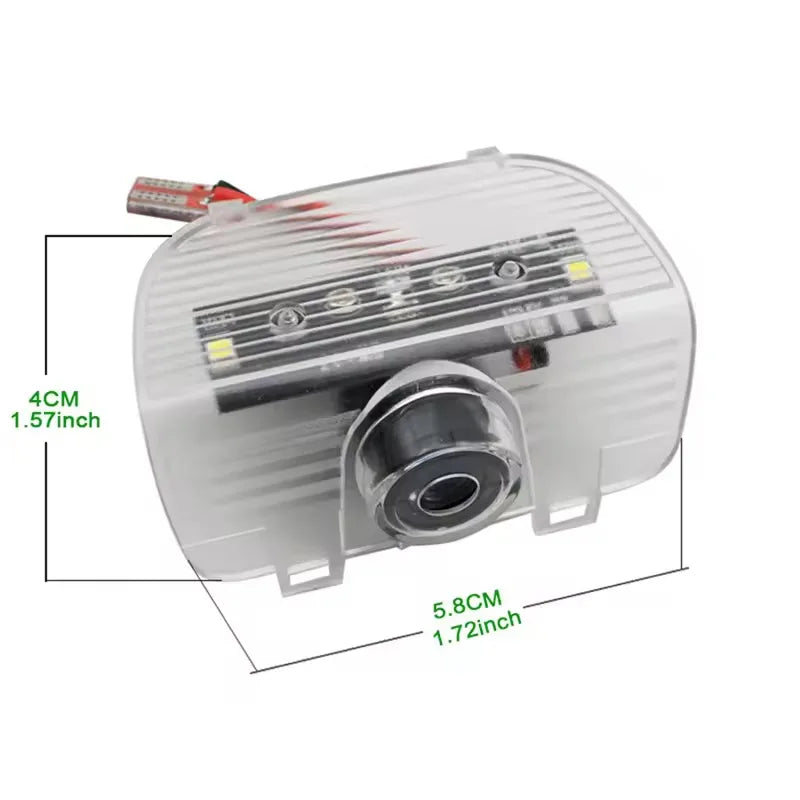 2PCS LED Car Interior Door Logo Projector Welcome Ghost Shad