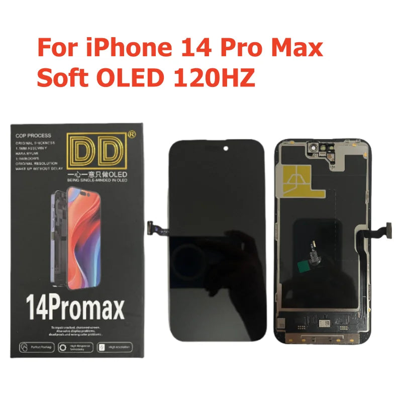 120HZ Soft OLED For iPhone 15 Pro Max 15Pro 13 Pro LCD Displ