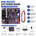 40W Battery Charging Board 4-Port Mini Router UPS Board 11.1