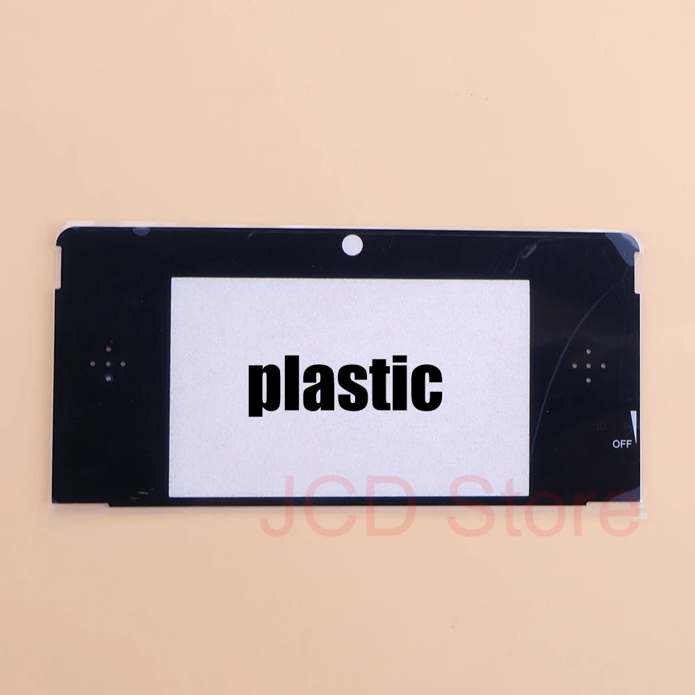 JCD For Nintendo 3DS Front LCD Equipped With Strong Adhesive Backing Plass Or Glass Top Screen Protector Cover Lens Replacement