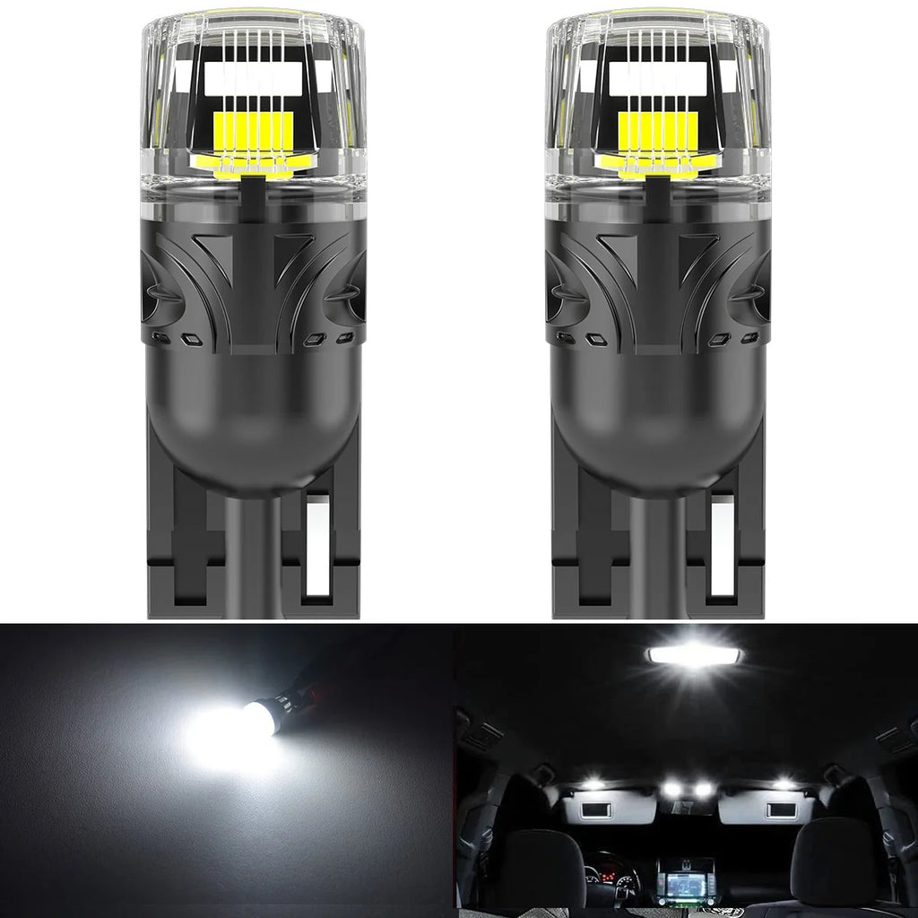 2Pcs Canbus T10 LED W5W LED Bulb No Error Car Interior Trunk