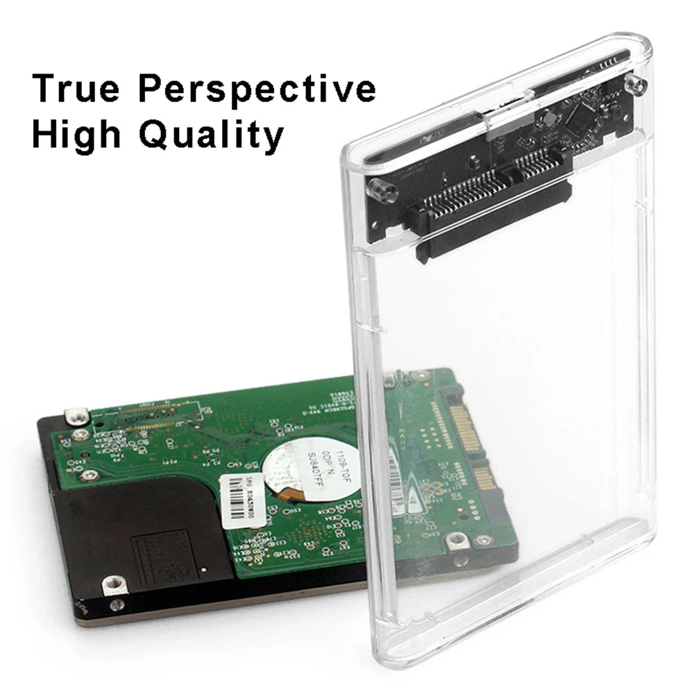 2.5inch USB 3.0 HDD Enclosure SATA SSD Hard Drive Case with 