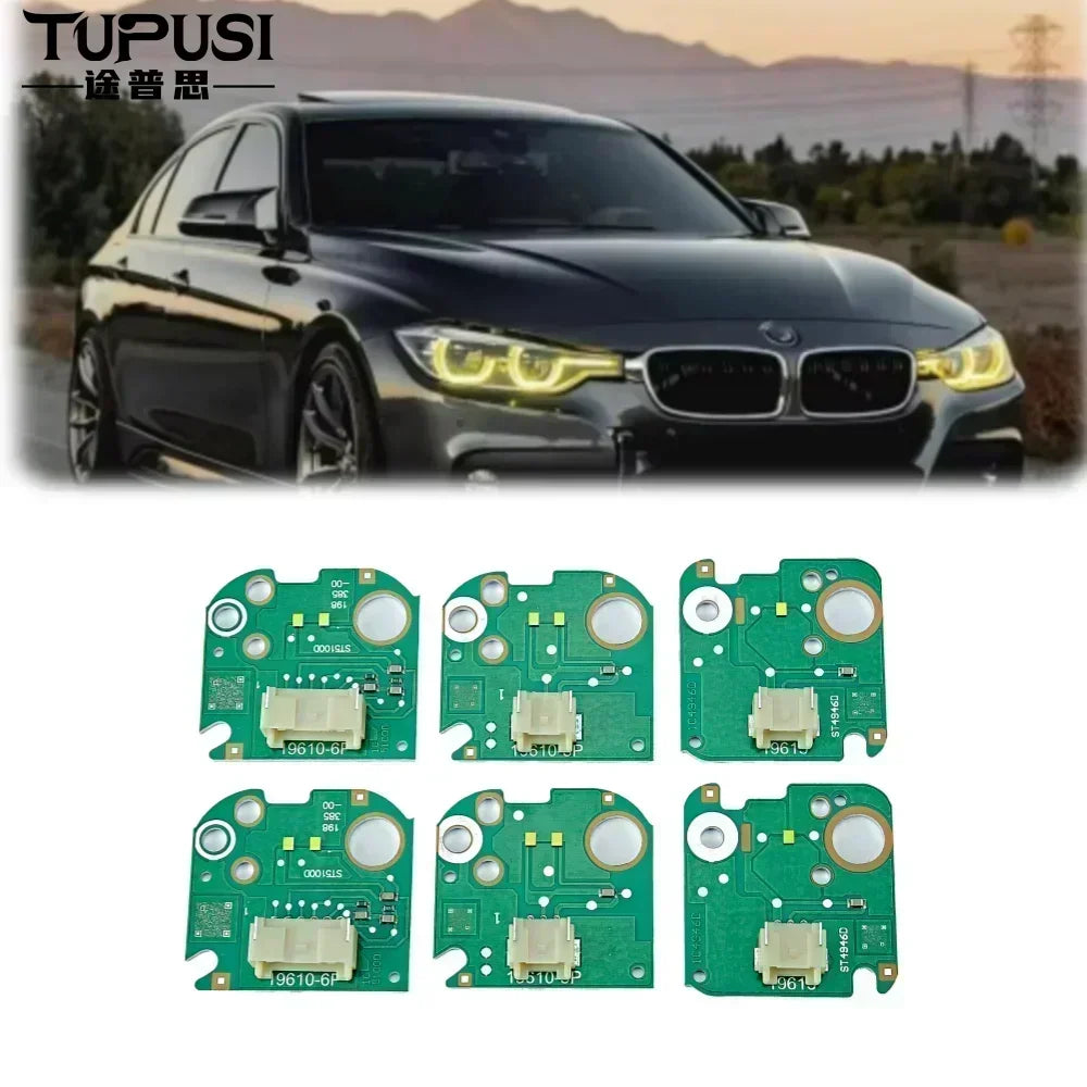 DRL Angel Eyes Yellow LED Daytime Running Lights 6V Upgrade For 320i 330i 340i 2016-2019 Front Bumper Light |