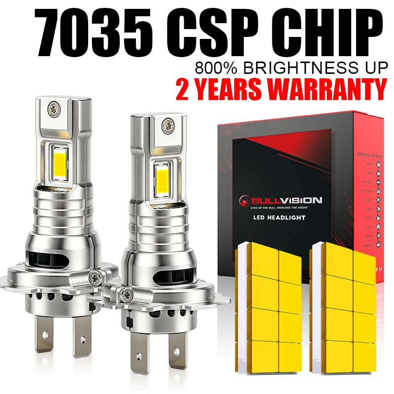 2PCS H7 H11 H4 Led Headlights Fog Lights H8 H9 Car LED Bulb 