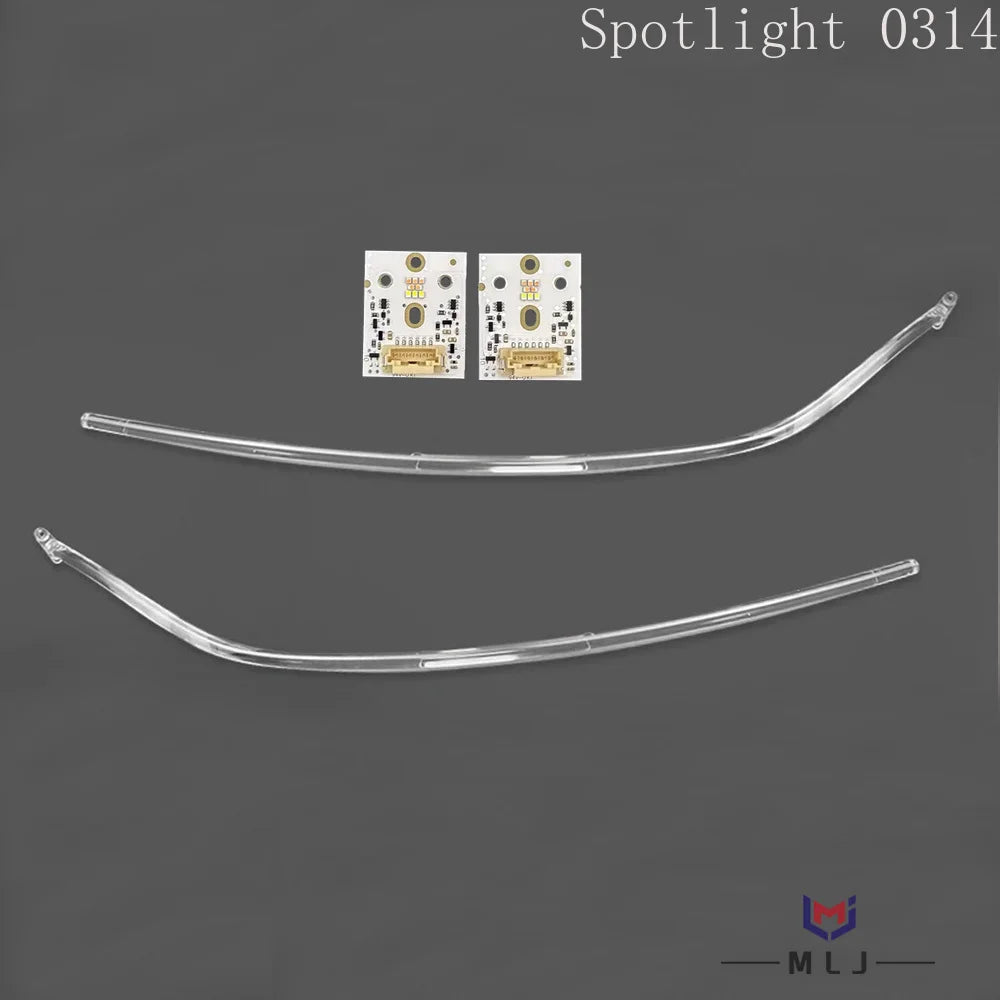 DRL Tube LED Chip For Audi Q8 SQ8 2019 2020 2021 2022 2023 Low-Spec Headlight Angel Eye Board Light Guide