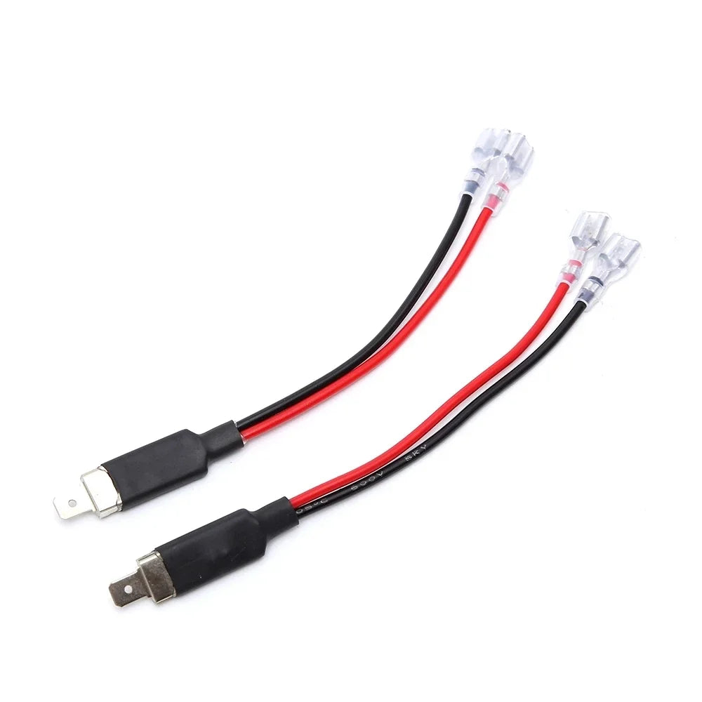 2X LED H1 Replacement Single Converter Wiring Connector Cabl