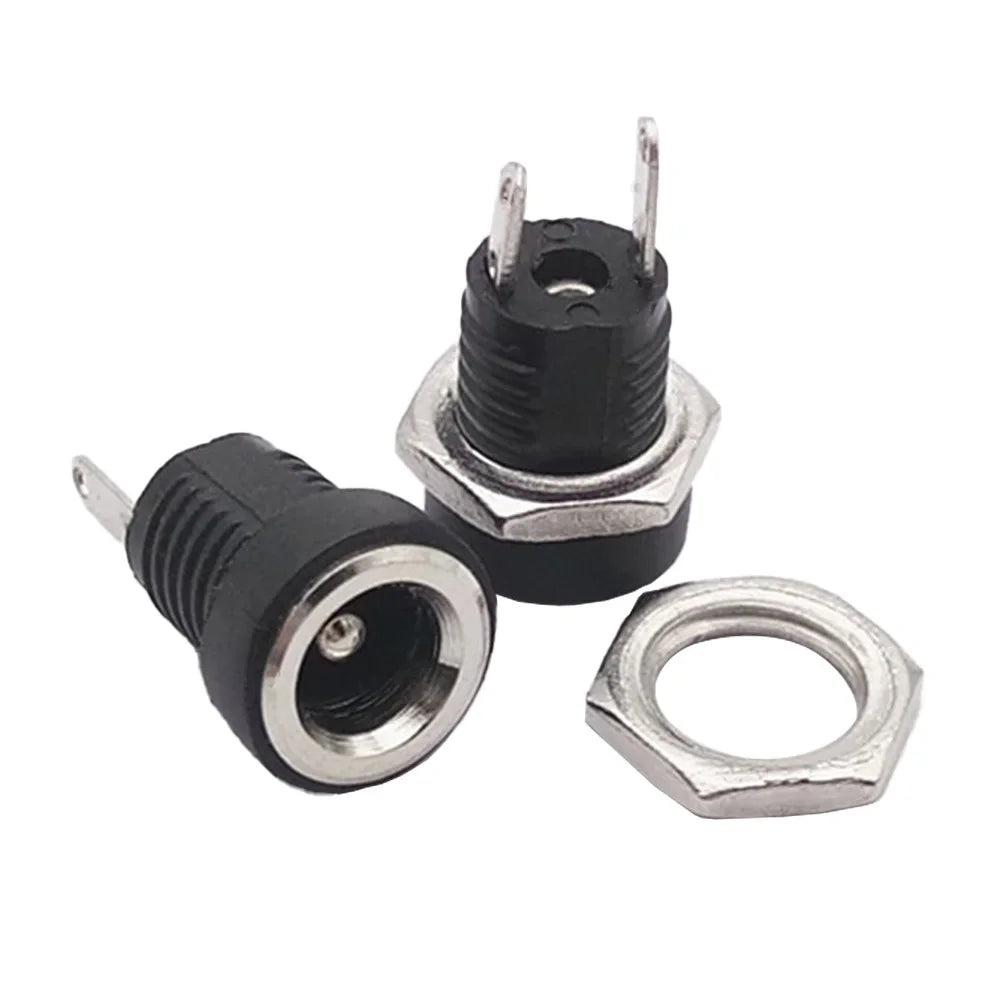 10 Pack DC022 B Power Jack Panel Mount Connector DC 5.5mm x 