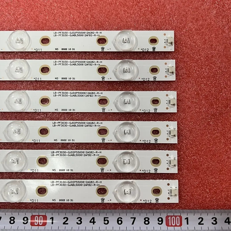 LED Backlight Strip for 12pcs LED Bar for 50put6400 50PUH6400 50PUF6061 500TT67 500TT68 V2
