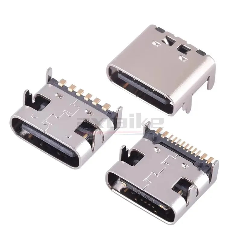 10/20/50PCS Type-c 6Pin 16Pin USB-C Connector Female Jack Ch