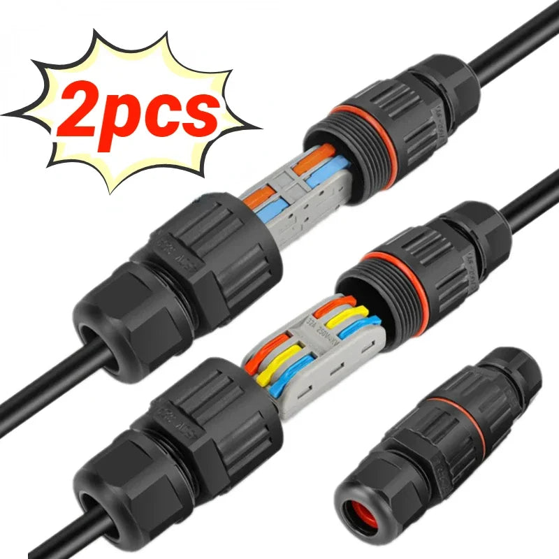 IP68 Waterproof Joint Wire Quick Connection Connector 2/3 Pi