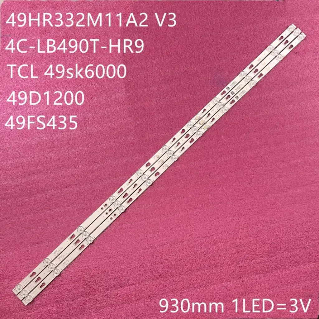 LED Backlight Strip for Lámpara LED de TV,T49FSL5130 T49FSE1170 T49FSL6010 49HR332M11A2, 49D1200,