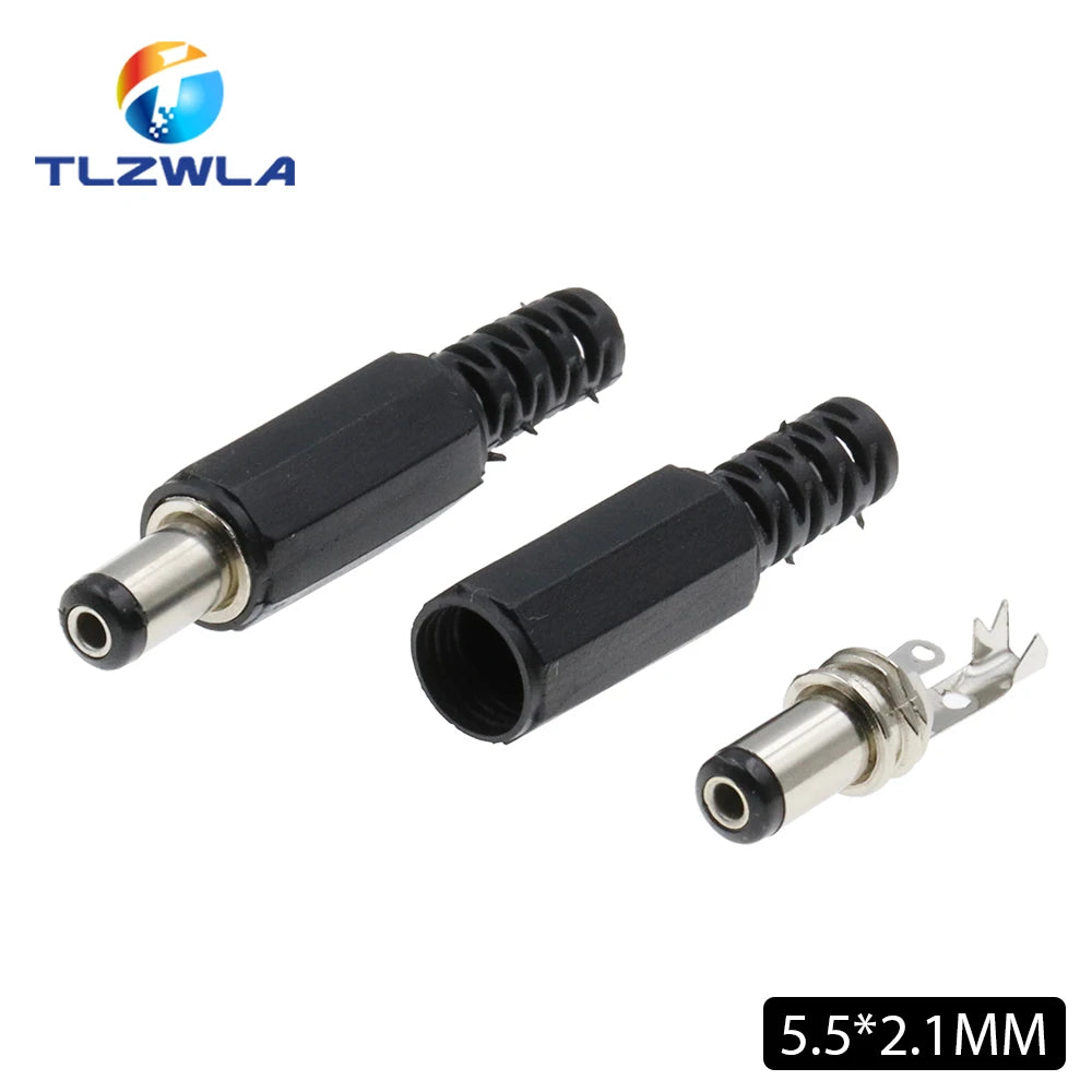10PCS DC Power Plug 5.5 2.1mm 5.5 2.5mm 3.5 1.35mm 6.3 3.0mm