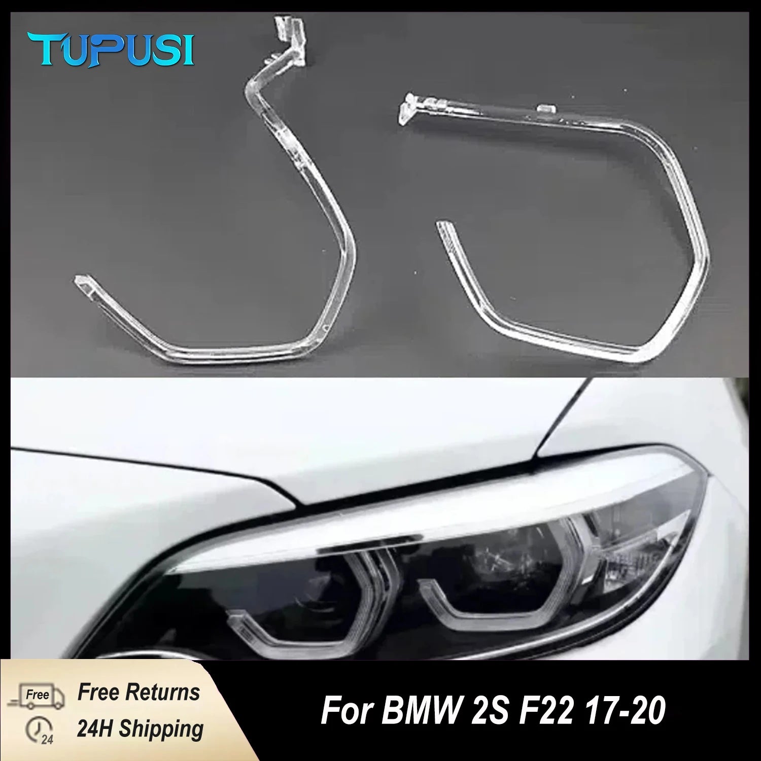 DRL Guide Plate Headlight Tube Acrylic Strip new for BMW F22 M2