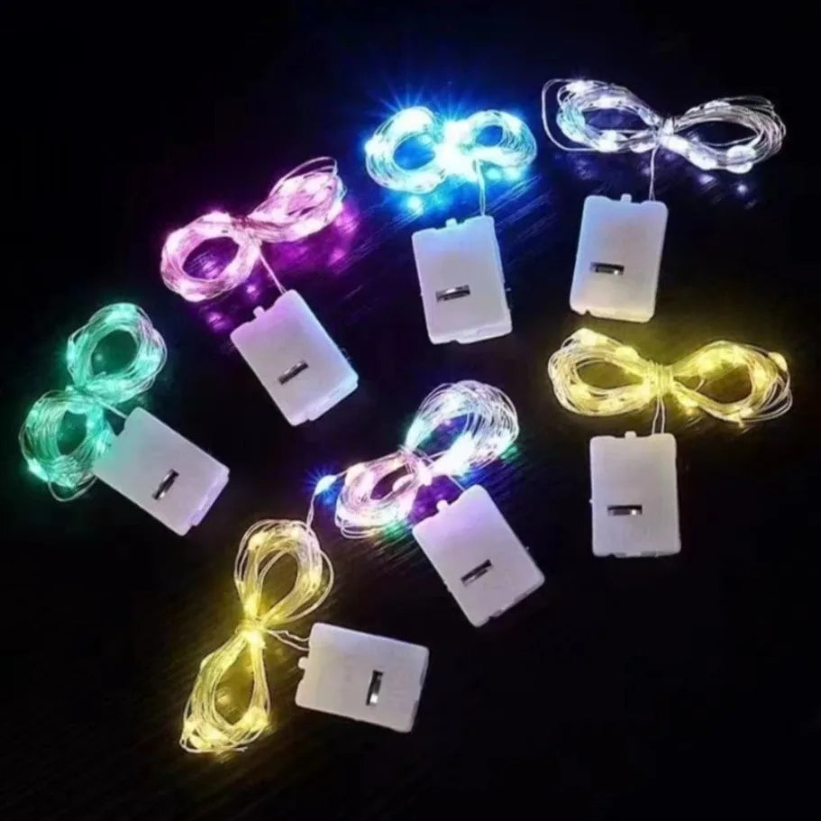 20x LED String Light Copper Silver Wire Garland Light Waterp