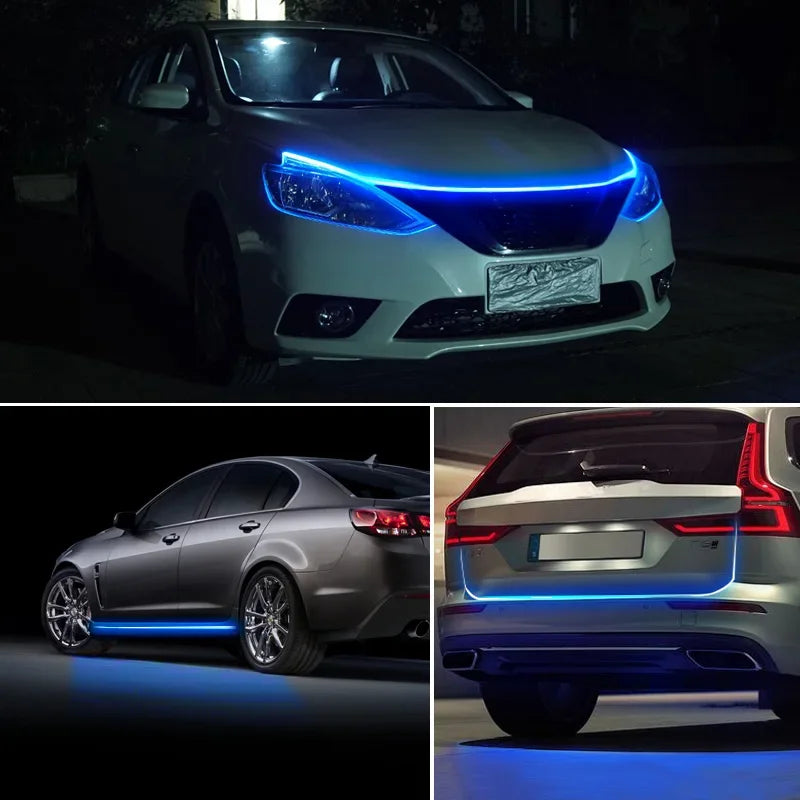 Dynamic Car LED Hood Light 12V Daytime Running Light Start-s