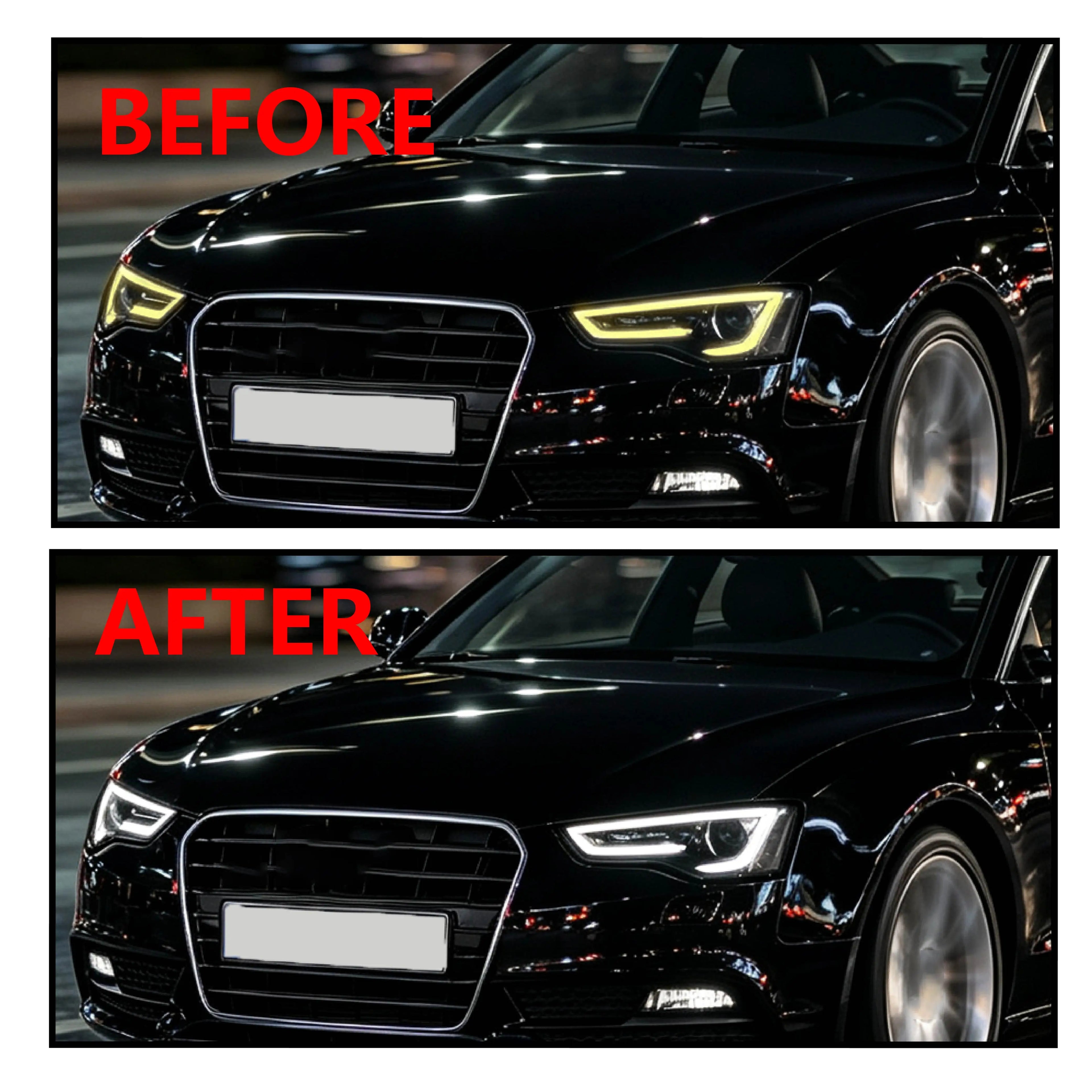DRL Light Guide Plate For Audi A5 S5 2012 2013 2014 2015 2016 Car LED Headlight Daytime Running Light Tube