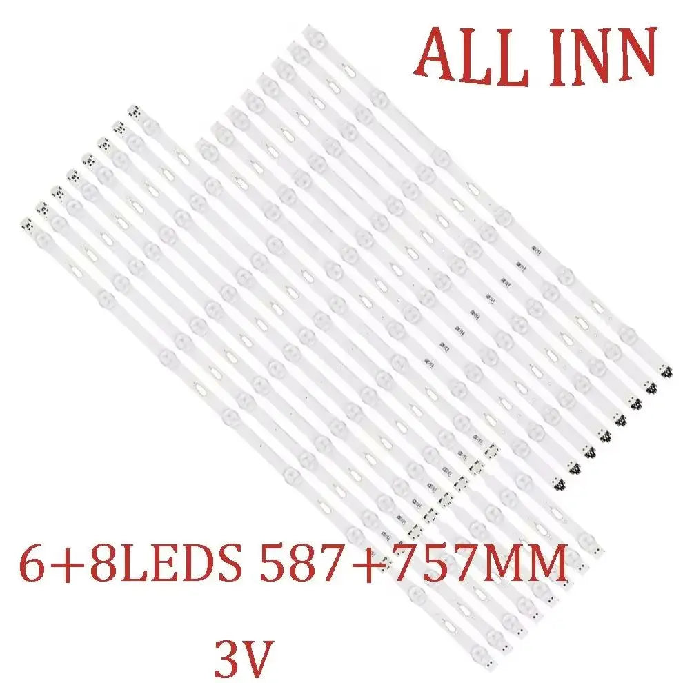 LED Backlight Strip for UE65MU6102K UE65JU7000 UE65JU7000U UE65KU7000U UE65MU6179U UE65MU6179 UE65JU6400K