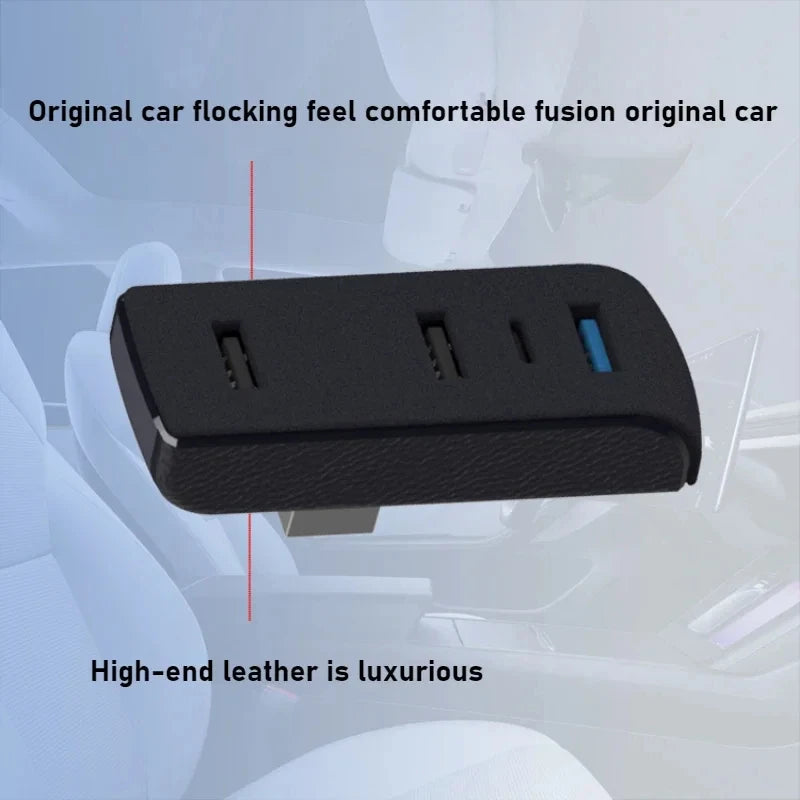 4-in-1 USB Extender Charger Upgrade Data Transfer Glove Box 