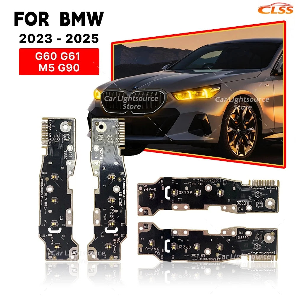 DRL LED Board Light Source For BMW G90 M5 G60 G61 5 Series 2024 2025 Non-RGB Daytime Running Light Turn