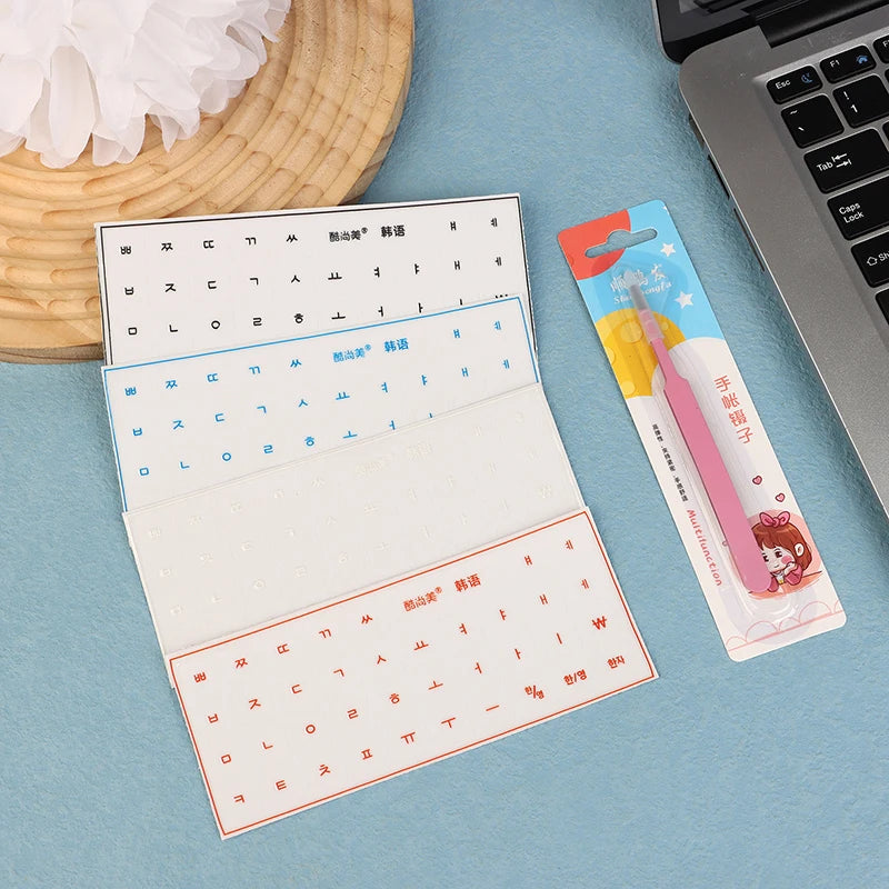 Korean German Transparent Tear Off Keyboard Stickers Univers