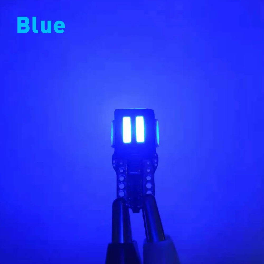 2pcs High Quality Super Bright T10 W5W Car Interior Reading Dome Light Marker Lamp 168 194 LED Auto Wedge Parking Bulbs Orange