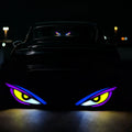 Solar LED Devil Eyes Windshield Warning Flashing Signal Indi