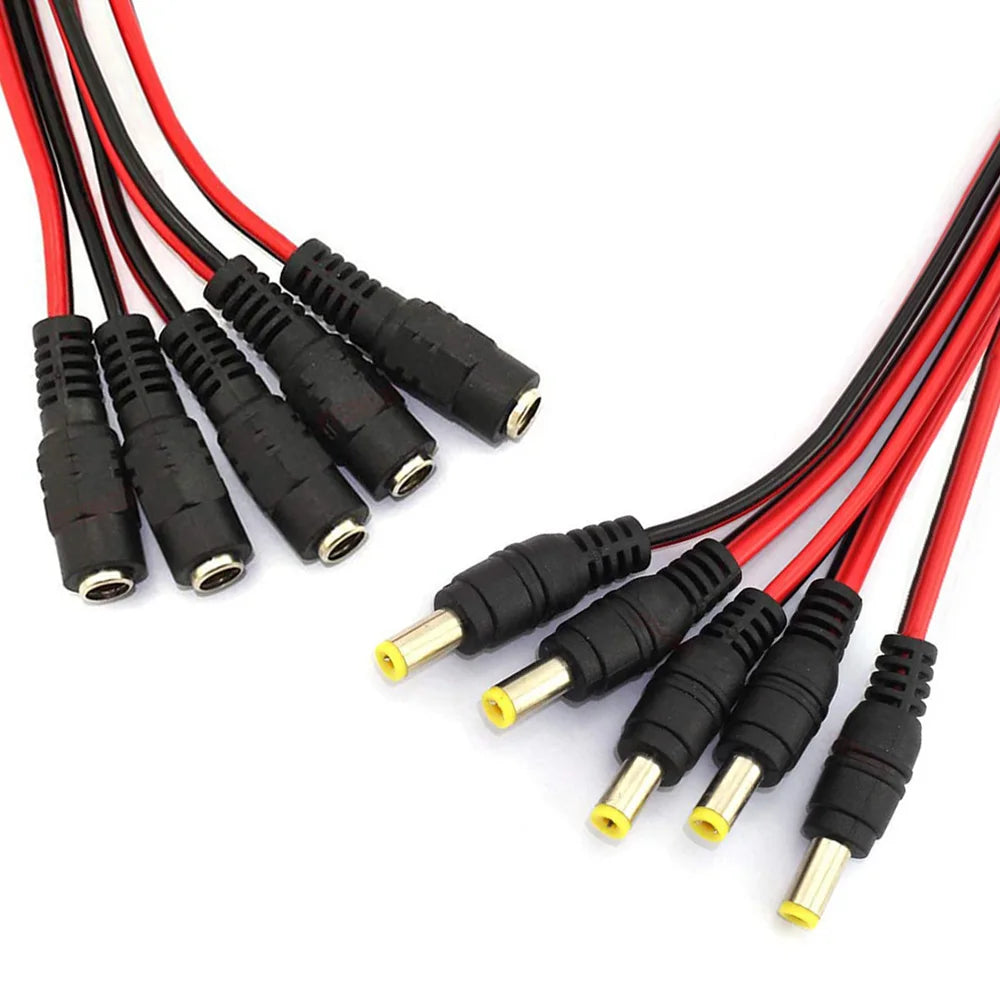 10/20/50PCS 12V DC Connectors Male Female Jack Cable Wire Li