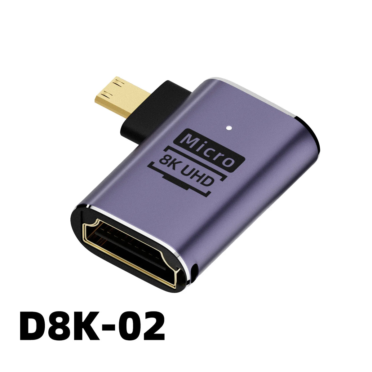 360 Degree Angled U-shaped L Converter Mini HDMI Male to HDMI-compatible 2.1V Female Extension 4K 5K 3D UHD 8K 60Hz Adapter