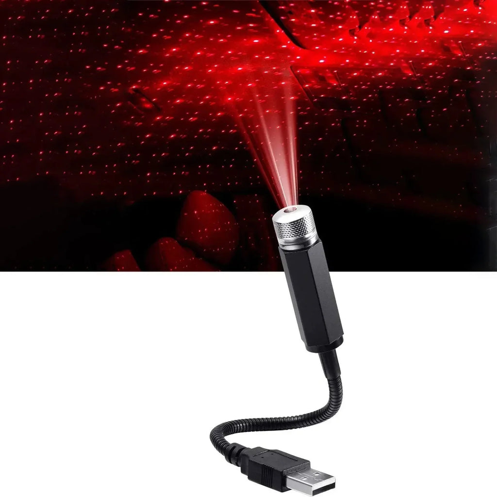 Mini LED Car Roof Star Night Light Projector Atmosphere Galaxy Lamp USB Decorative Adjustable for Auto Roof Room Ceiling Decor