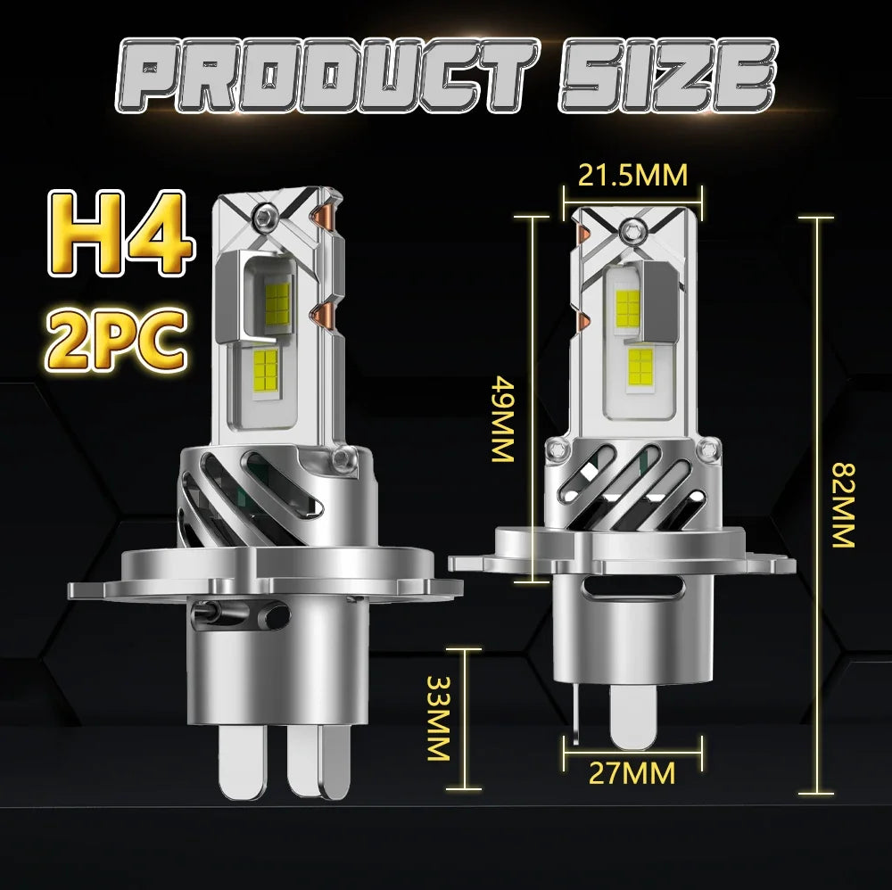 H4 LED 2026 New Headlight Super Bright Bulb Wireless 1500000