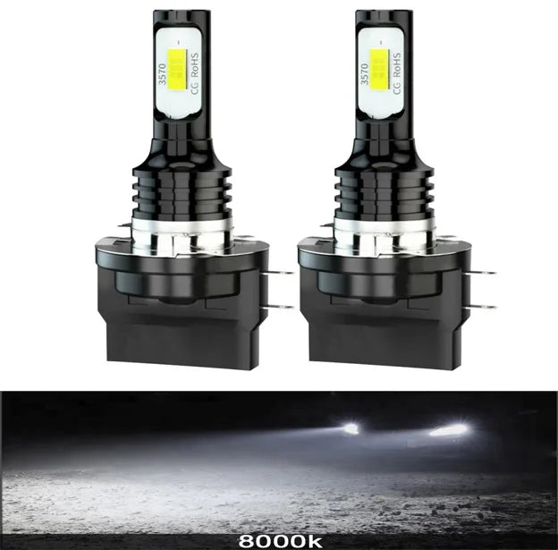 2Pcs H15 LED H11B H8B H9B Headlight Bulbs CANBUS 6500K Yellow Blue White 30000LM Car LED High Beam DRL Driving Lamp