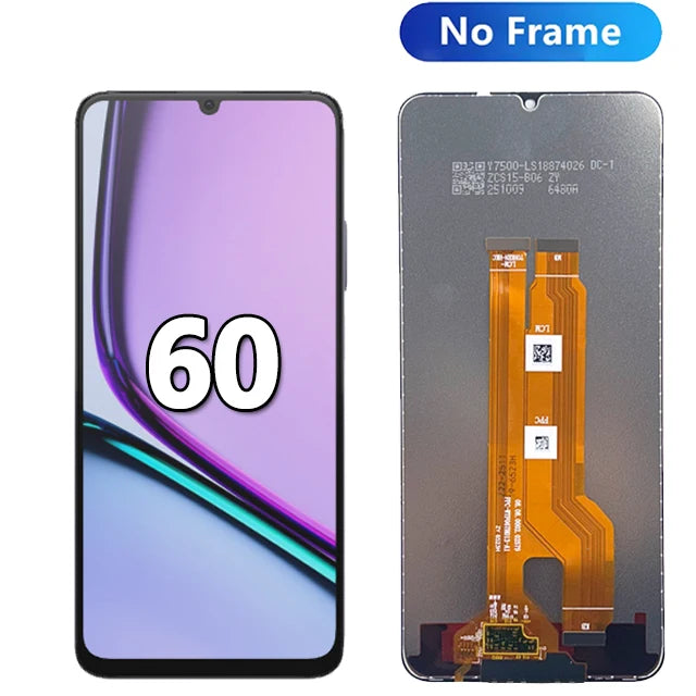 New Display For Realme Note 50 RMX3834 LCD Display Touch Screen Assembly For Realme Note 60 RMX3933 LCD Display Replacement Part