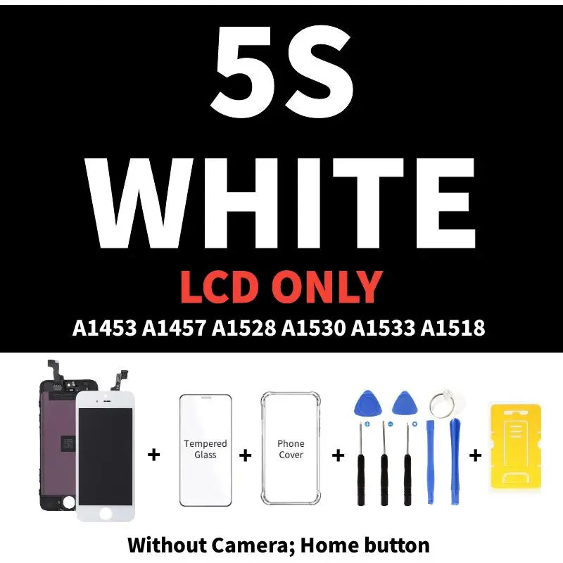 AAA Display for iPhone 5 5S 5SE 6 6S 7 8 Plus LCD Display Full Set Assembly Touch Screen Digitizer Replacement Pantalla+Camera