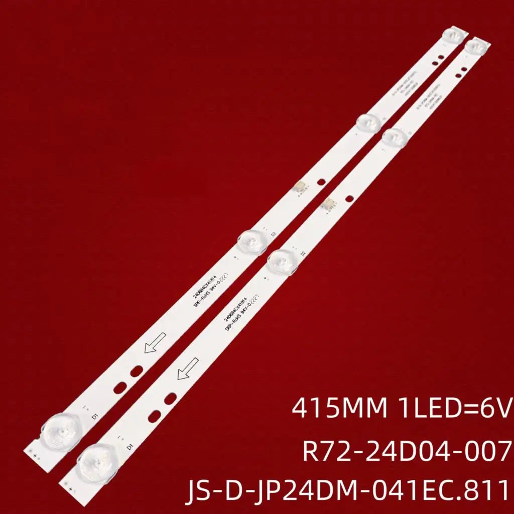 LED Backlight Strip for 4LEDs 6V 415mm For 24" TV Lehua 24L56 JS-D-JP24DM-041EC.811 (00915) R72-24D04-007