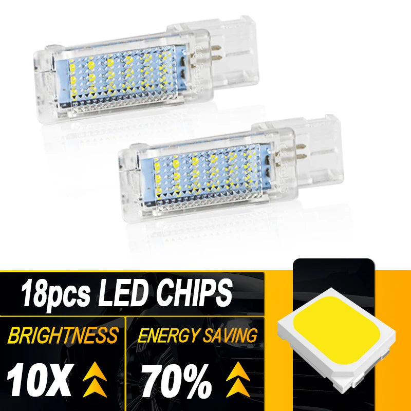 2pcs White LED Footwell Door Interior Light for VW Seat Alha