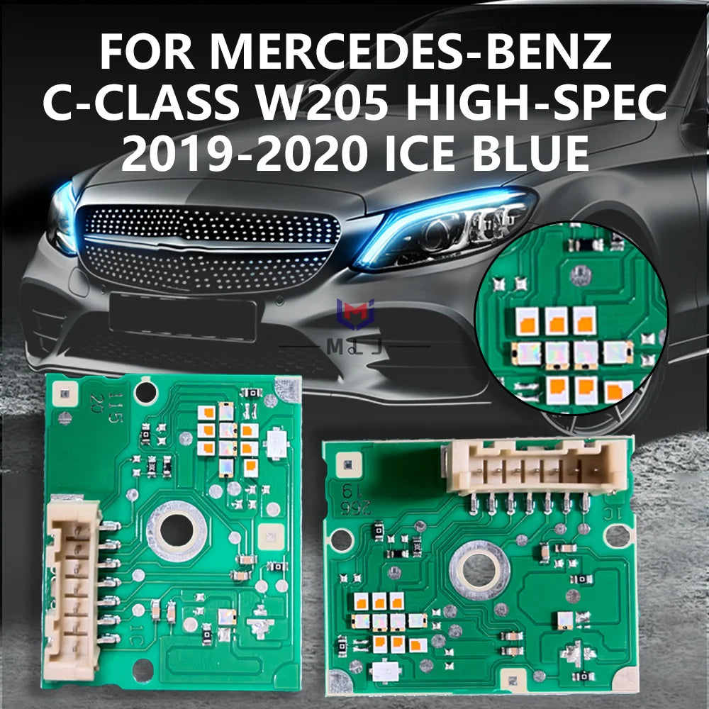 Angel Eyes DRL LED Chip Board Headlight Modified Parts For Mercedes-Benz C-Class W205 High Spec 2019 2020 for