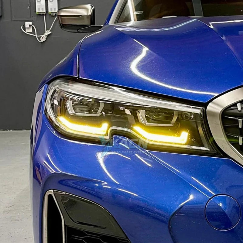 LED Headlight Daytime Running Light Module For 19-22 BMW 3 Series G20 G21 G28 Blue Red Angel Eye DRL Boards