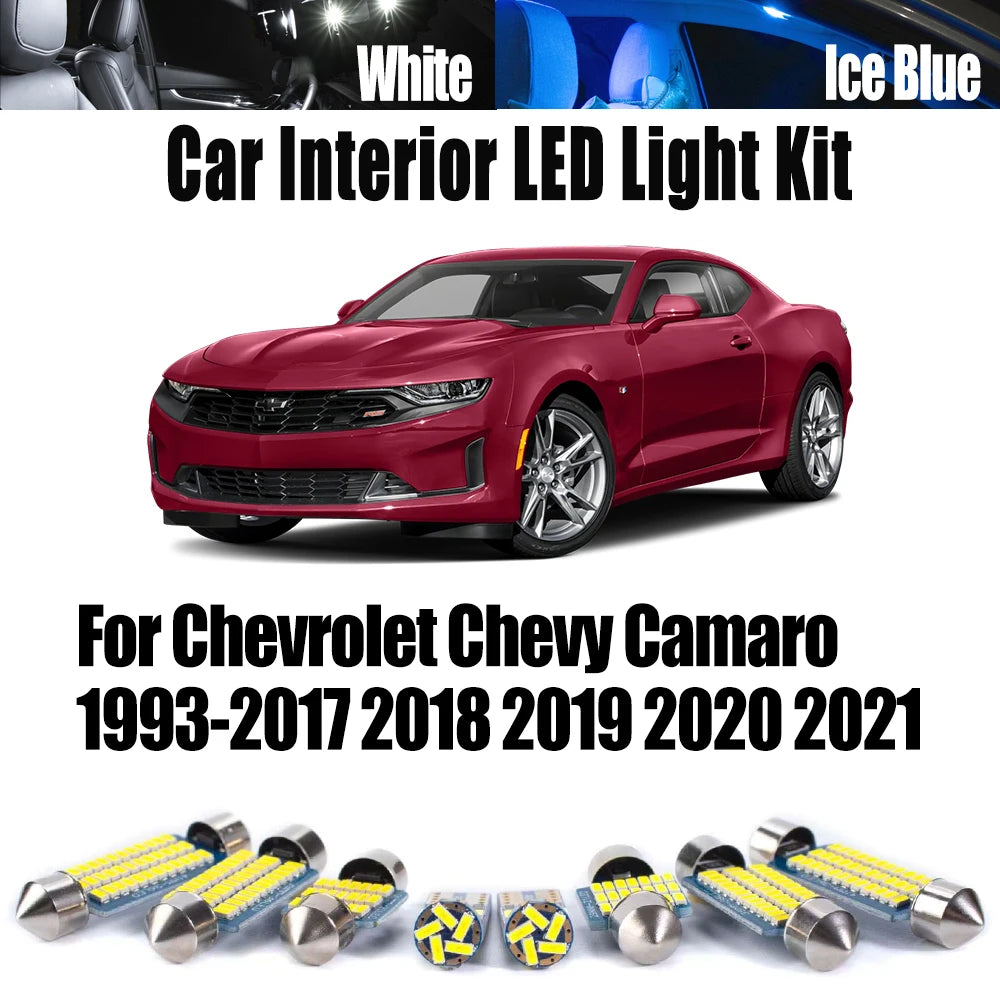 LED Interior Light Kit for Chevrolet 1993-2017 - Canbus Error-Free Interior Bulbs