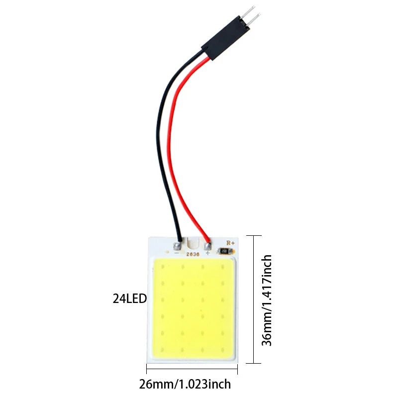 4/8 PCS Car Interior Accessories 18/24/48 SMD T10 4W 12V COB Car Interior Panel LED Lights Lamp Bulb Car Dome Light Car Panel