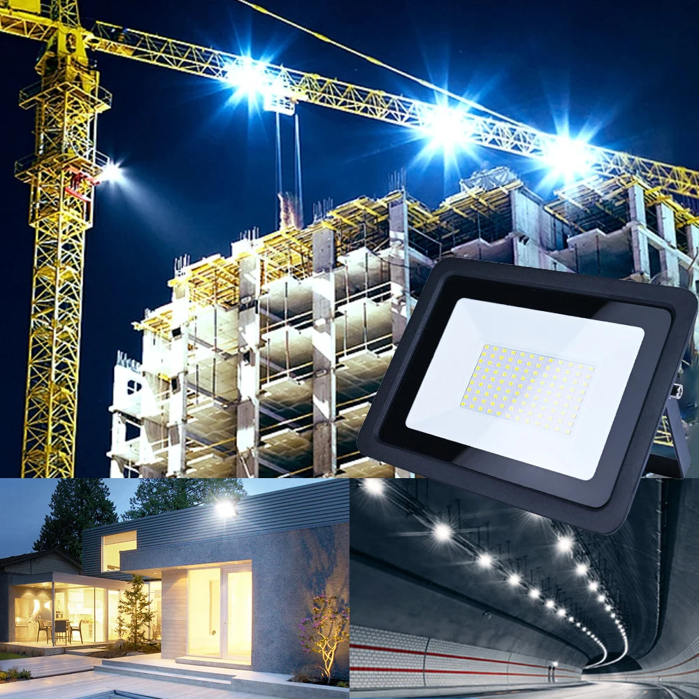 LED Flood Light IP68 Waterproof AC 220V 10W 20W 30W 50W 100W