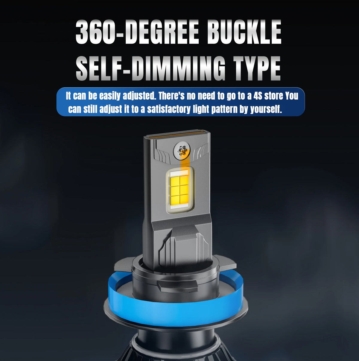 PANDUK Tri-color H7 Dual-color H4 LED 220000LM Car Headlight